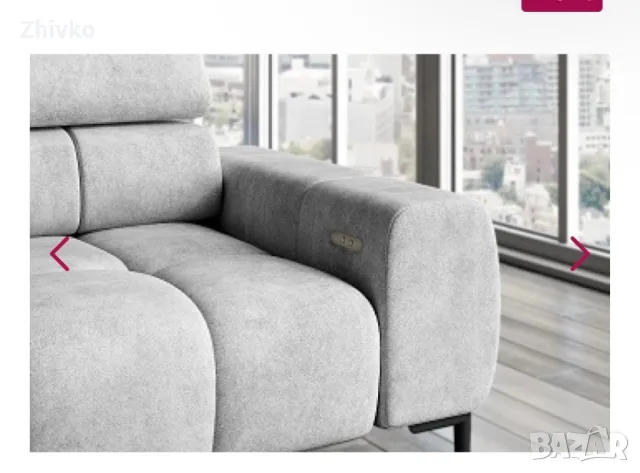 Десен ъглов диван Plaza L - полски пройзход, снимка 4 - Дивани и мека мебел - 49939930