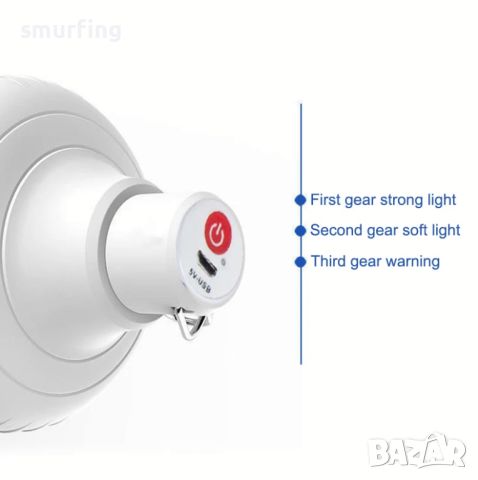 Лампа за къмпинг – USB зареждане / Фенер, снимка 2 - Къмпинг осветление - 45854894