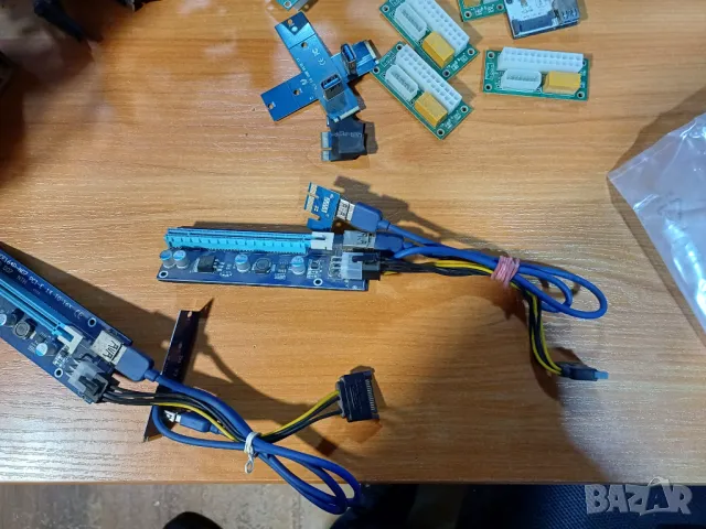 PCI - Е Extender екстендер Riser удължител за видео карти за копачки или друго, снимка 4 - Кабели и адаптери - 48786827