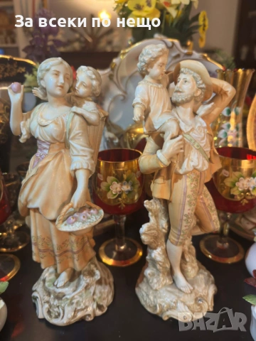 Volkstedt Germany  Richard Eckert & Co. Circa 1894 - “Семейството” Код P2012, снимка 15 - Декорация за дома - 53936745