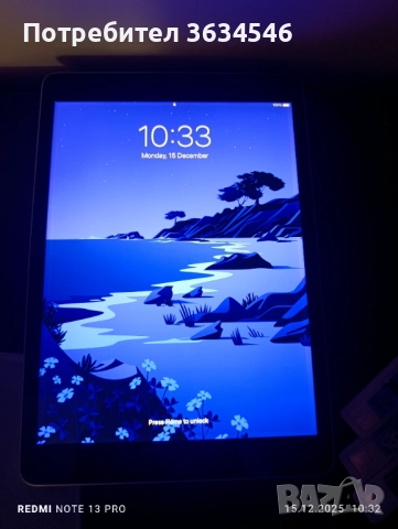 Apple iPad 9 (2021), 10.2", 64GB, Wi-Fi, Silver перфектно запазен като чисто нов, снимка 5 - Таблети - 52798676