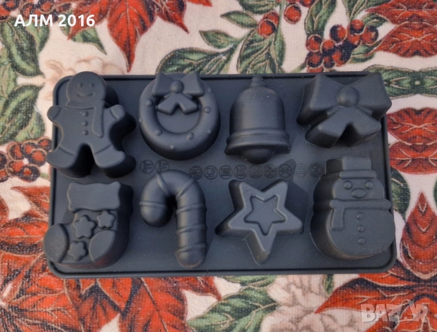 Коледен молд, коледни форми за коледни кексчета, сапуни, гипсови отливки 