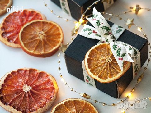 5 бр Сушени портокали портокал резени резен резенчета сушен за декорация