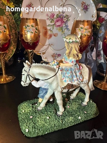 ✨ Колекционерска фигурка Leonardo Collection – “Country Ride” ✨ 👩‍🎨 По дизайн на Christine Haworth, снимка 4 - Колекции - 54288802