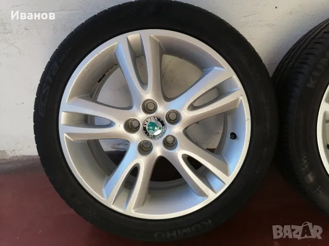 оригинални джанти 16" 5х100 SKODA , снимка 4 - Гуми и джанти - 48369141