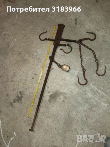 голям кантар работещ тегли до 100 килограма, снимка 11 - Други ценни предмети - 40170686