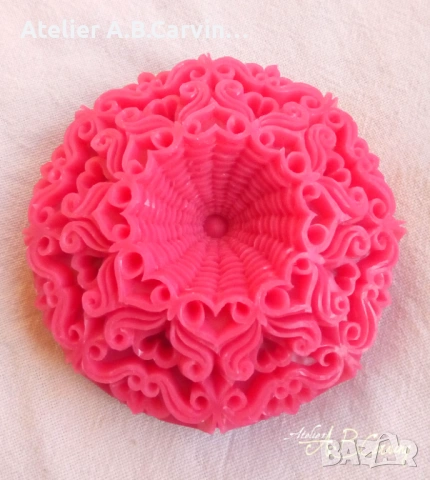 Декоративен ароматен сапун гравиран като Мандала в тайландски стил,за подарък или за вашия дом, снимка 2 - Декорация за дома - 53566803