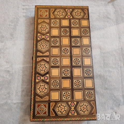 Ръчно изработена дъска за дама, табла, шах. , снимка 11 - Шах и табла - 52456051