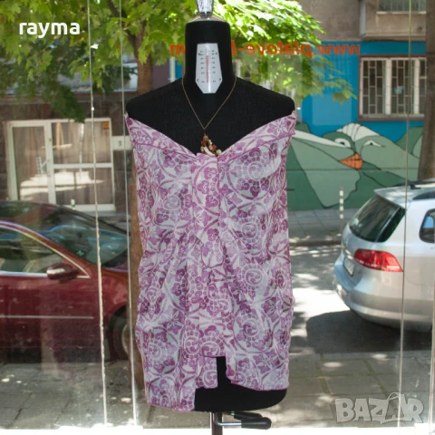 Парео за плаж абстрактен принт, снимка 5 - Шалове - 50906809