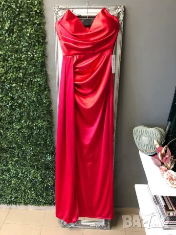 🪷Дълги сатенени рокли с цепка  