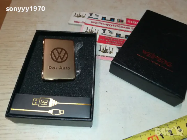 VW GOLD USB ЗАПАЛКА 2708241028, снимка 7 - Запалки - 47036658