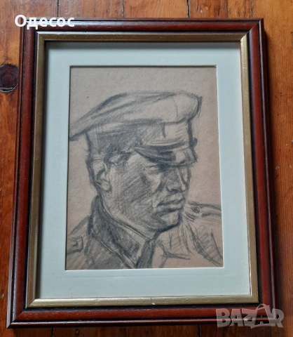 Владимир Димитров Майстора,рисунка на хартия,войник