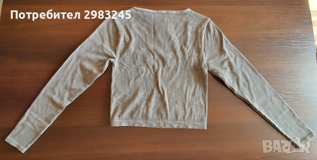 Дамска блуза с дълги ръкави и дълбоко деколте, снимка 2 - Блузи с дълъг ръкав и пуловери - 54257302