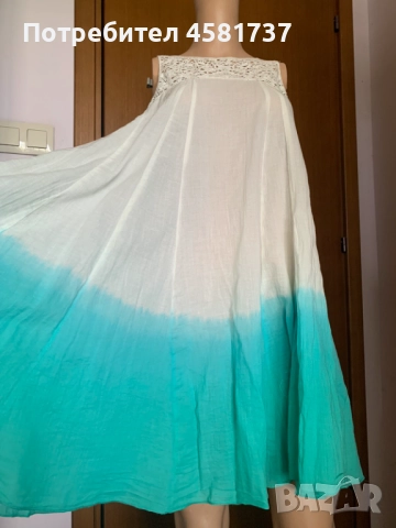 Рокля омбре на Benеtton, размер S/M, снимка 7 - Рокли - 51667100