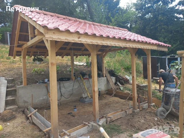 Направа на всякакъв вид покриви, градински бараки, навеси, барбекюта!, снимка 3 - Ремонти на покриви - 48909501