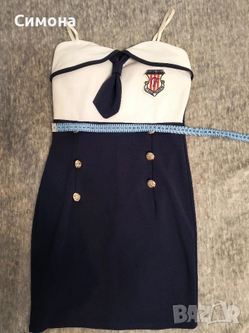 Рокля с морски мотив, снимка 5 - Рокли - 53526630