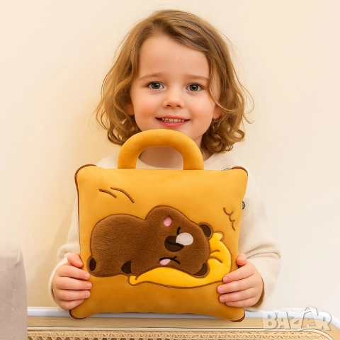 Мека Капибара възглавничка 2в1- играчка и одеало за гушкане , снимка 7 - Други - 51612514