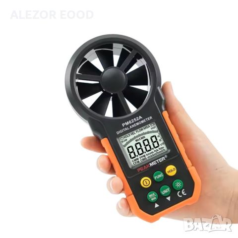 Професионален анемометър за измерване скорост, обем, влажност и температура, 20214264, снимка 3 - Друго търговско оборудване - 45636308