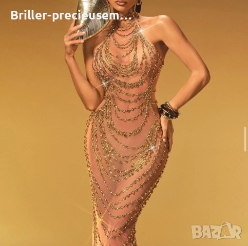 Рокля с камъни , снимка 7 - Рокли - 52694286