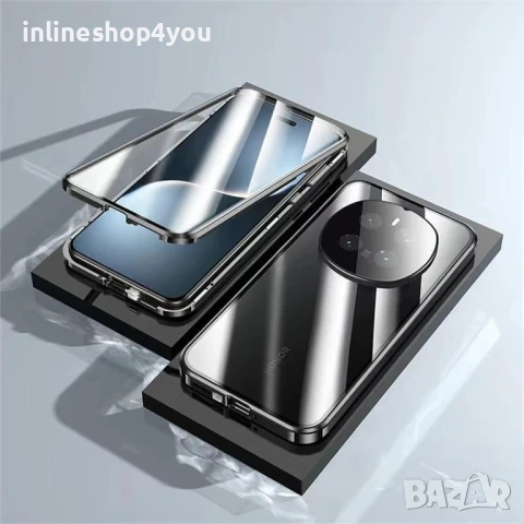 Двоен Магнитен Кейс за Honor Magic7 Pro със защита на камерите, снимка 4 - Калъфи, кейсове - 50825773