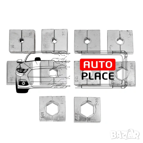 Хидравлични клещи за кербоване 9 тона / 16 - 240 мм2 / ROCKFORCE, снимка 3 - Други инструменти - 53955750