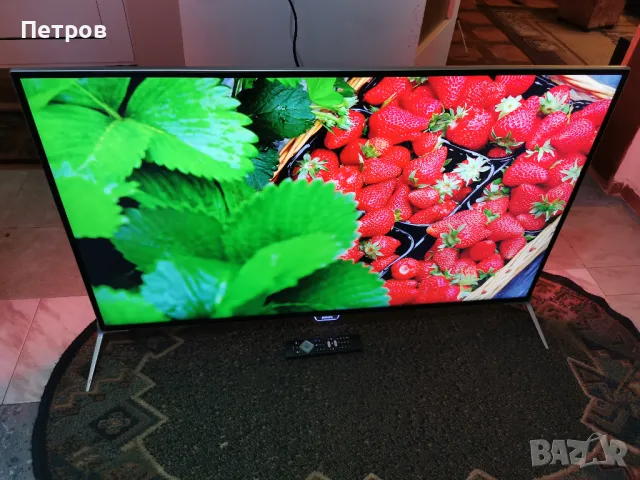  телевизор Philips 49PUS7100/12 ULTRA HD TV Android · 4K Ultra HD LED · Двустранен Ambilight · Диаго, снимка 1 - Телевизори - 47425575