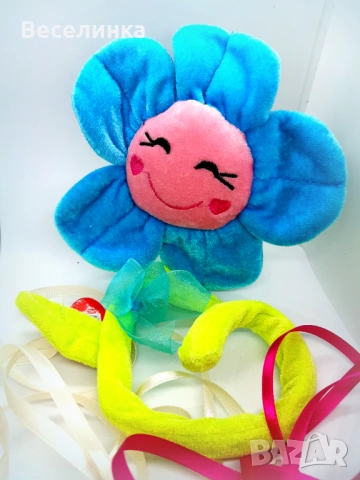Плюшено цвете с дръжка