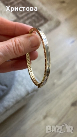 Златна гривна Bvlgari 14k.,7,26 грама, снимка 3 - Гривни - 53767503