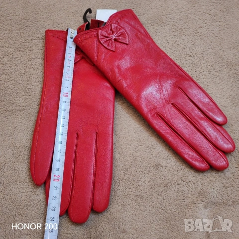 Дамски ръкавици естествена кожа., снимка 6 - Ръкавици - 53477726
