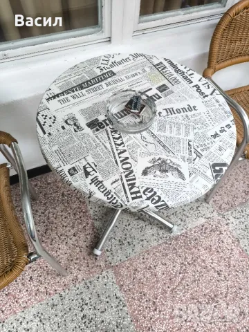 маса с четири стола, снимка 3 - Градински мебели, декорация  - 50311749