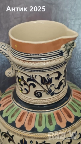 Керамична декоративна кана, 2,5 л, снимка 2 - Антикварни и старинни предмети - 52787685