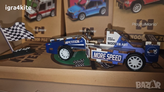 10 модела Детски 3D Пъзел с Коли Направи си сам 3D Пъзел с кола за издърпване назад, снимка 12 - Конструктори - 52170260