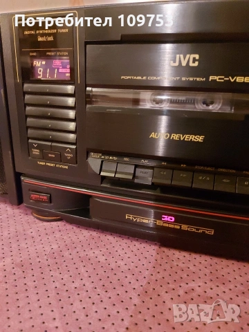 Радиокасетофон JVC PC-V66, снимка 4 - Радиокасетофони, транзистори - 53526854