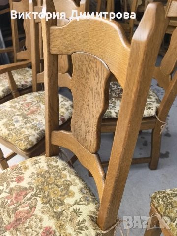 Комплект трапезария: маса и 6 стола , снимка 9 - Маси - 53585013