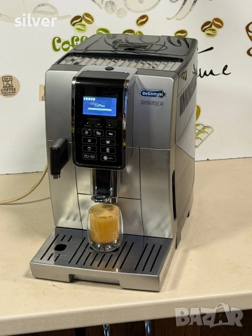 Кафемашина кафе автомат delonghi dinamica с гаранция, снимка 4 - Кафемашини - 53752917