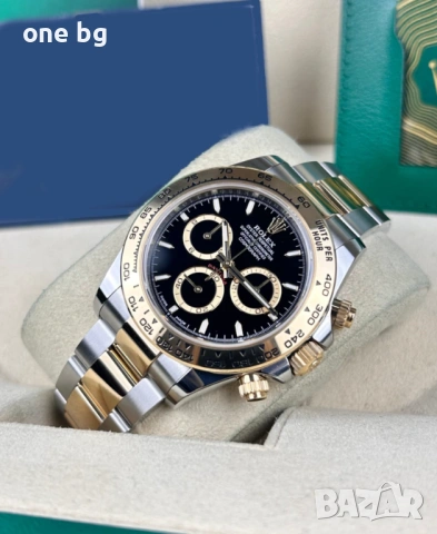 Rolex Daytona two tone black , снимка 3 - Луксозни - 53612422