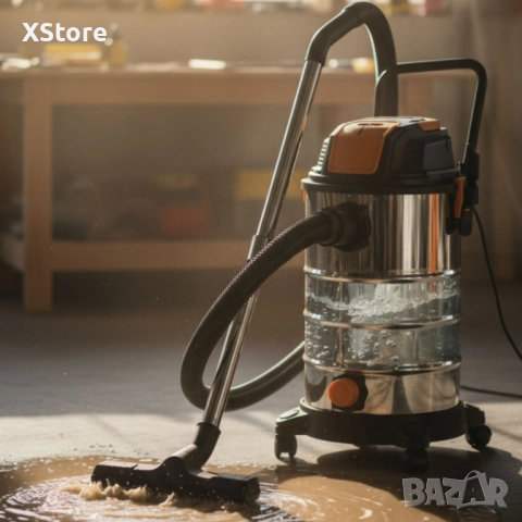 Stark’s IVC30 – Прахосмукачка 3 в 1 за сухо и мокро почистване с обдухване, 1500W и 30L резервоар, снимка 3 - Прахосмукачки - 52446322