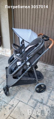 Бебешка количка за близнаци Chipolino duo smart, снимка 4 - Детски колички - 46350836