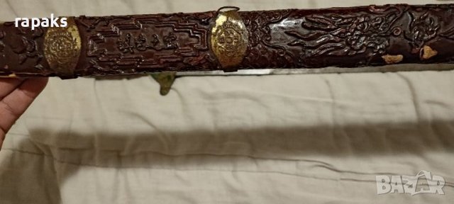 Голям масивен старинен меч, ятаган, сабя, кания

, снимка 6 - Антикварни и старинни предмети - 45876302