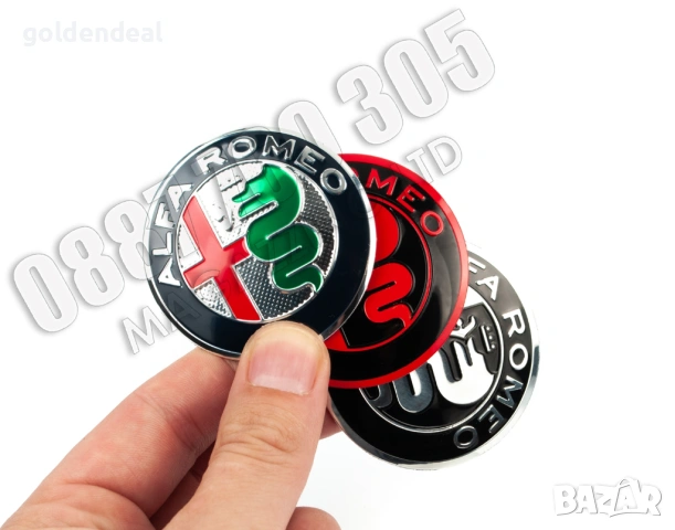 Емблема Волан Алфа Ромео Стелвио Alfa Giulia Stelvio, снимка 2 - Аксесоари и консумативи - 53747454