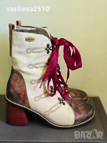 Laura Vita дамски оригинални боти от естествена кожа , снимка 8 - Дамски боти - 53892233