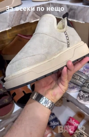 Amiri Дамски Светло Бежови Топли Зимни Боти Амири Код E965, снимка 5 - Дамски боти - 52059400