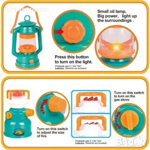 4783 Детска палатка за къмпинг с 19 забавни аксесоара за малки къмпинг фенове, снимка 5 - Други - 53712511