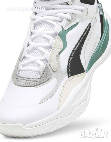 Мъжки кецове PUMA Playmaker Pro Mid Plus Basketball Shoes White/Multi, снимка 5 - Маратонки - 45958838