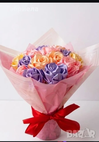🌹 Ръчно изработени сатенени букети – вечна красота! 🌹