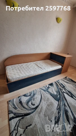 Единично легло с матрак,подматрачна рамка и ракла, снимка 5 - Спални и легла - 51135782