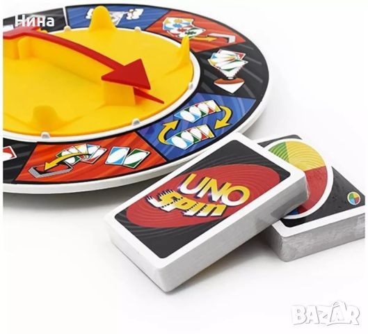 Семейна, настолна игра UNO SPIN, снимка 2 - Образователни игри - 46614114