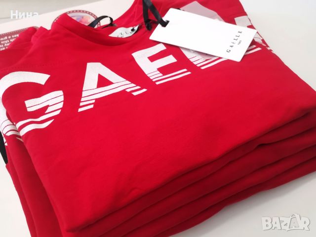 Тениска с модерна визия в червено, от Gaelle Paris, снимка 3 - Детски тениски и потници - 45505027