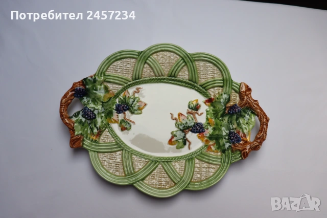 чинии италиански порцелан, ръчна изработка