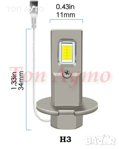 Лед LED Крушки 1:1 За Рефлекторни Фарове Plug & Play, снимка 7 - Аксесоари и консумативи - 53836276